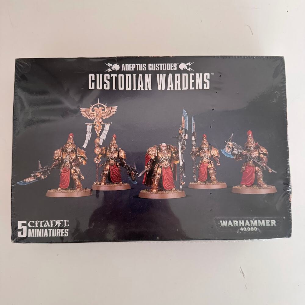 Warhammer 40,000 40k Adeptus Custodes Custodian Wardens 5 Citadel Miniatures Set